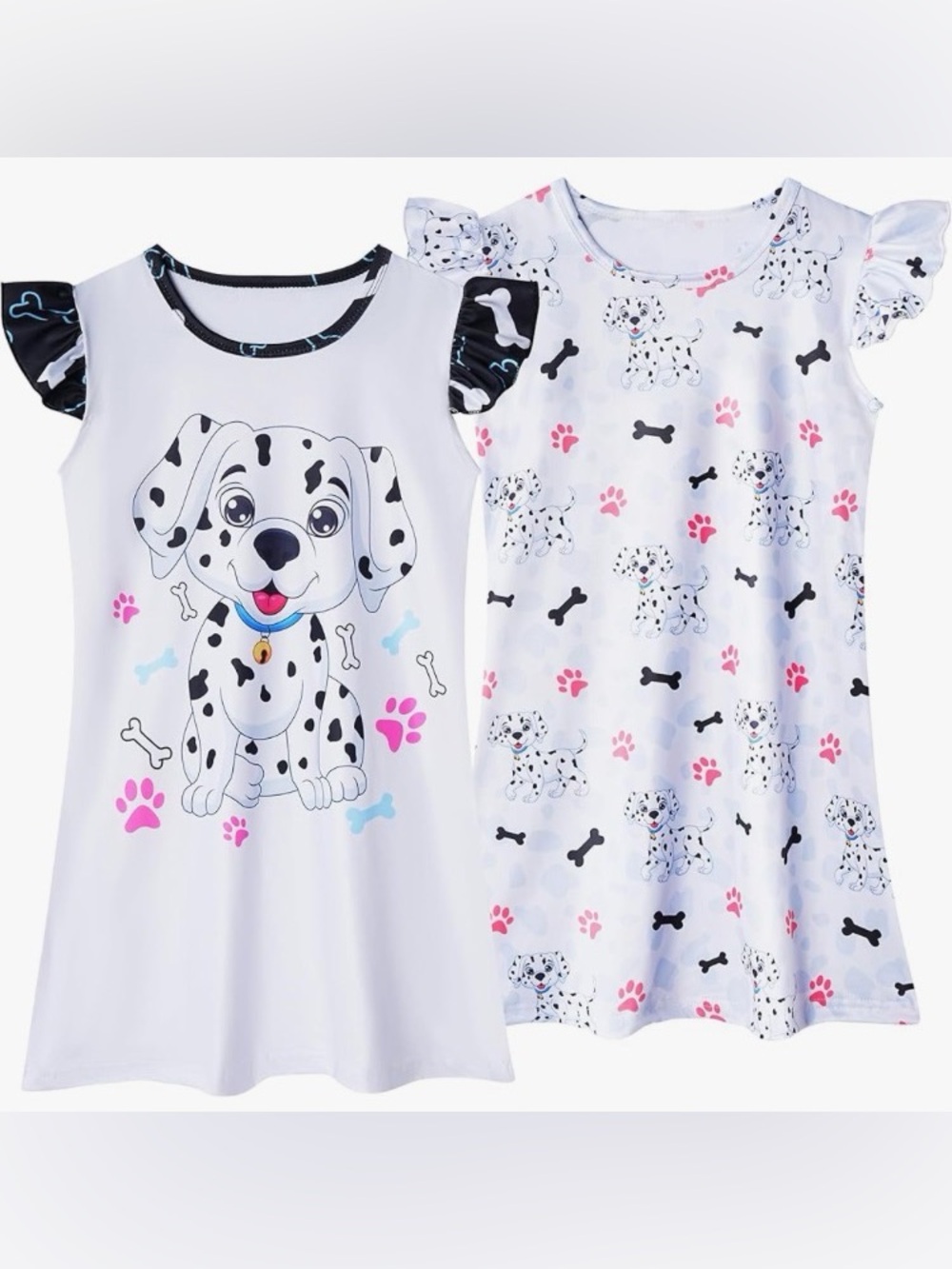 2Pcs Girls Watermelon Theme Nightgowns 
Size 4-5